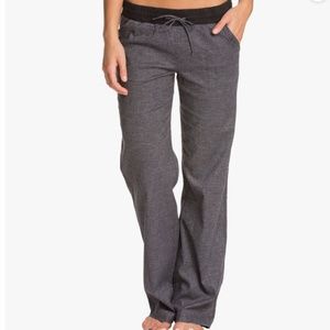 Prana Women's Mantra Hemp Wide Leg Yoga Pants Coal